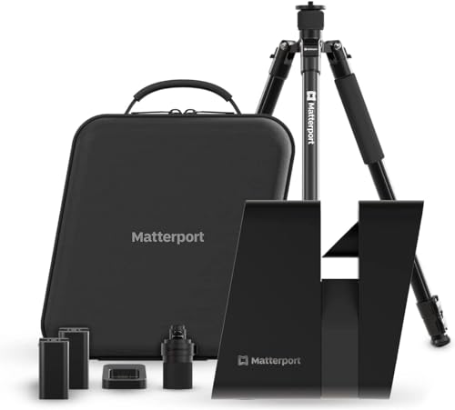 Matterport Pro3 Performance Kit 3D-Lidar-Digitalkamera für die Erstellung professioneller virtueller 3D-Tour-Erlebnisse mit 360-Grad-Ansichten und 4K-Fotografie von Innen- und Außenbereichen von Matterport