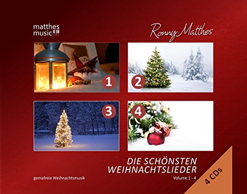 Die schönsten Weihnachtslieder: Vol. 1 - 4 (4 CD - Box) - Gemafreie instrumentale Weihnachtsmusik von Matthesmusic