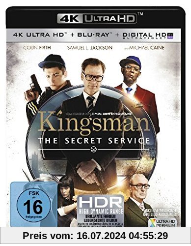Kingsman - The Secret Service  (4K Ultra HD) (+ Blu-ray) von Matthew Vaughn