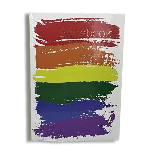 Maturi Notizbuch, A5, Hardcover, Regenbogenfarben mit Goldfolien-Details und glänzender Oberfläche von Maturi
