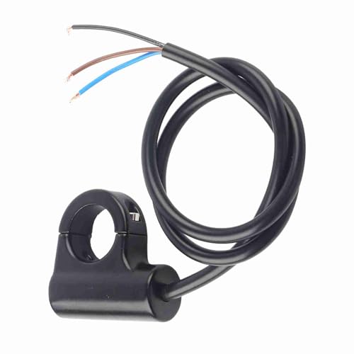 22mm Motorrad -Lenker -Mount -Schalter Blue Ray Version Automatische Rückkehr Ein-/Aus -Scheinwerfer Bremsnebel Lichter Blau Universal (Modell B Selbstverriegelungstaste mit Licht) von Matybobe
