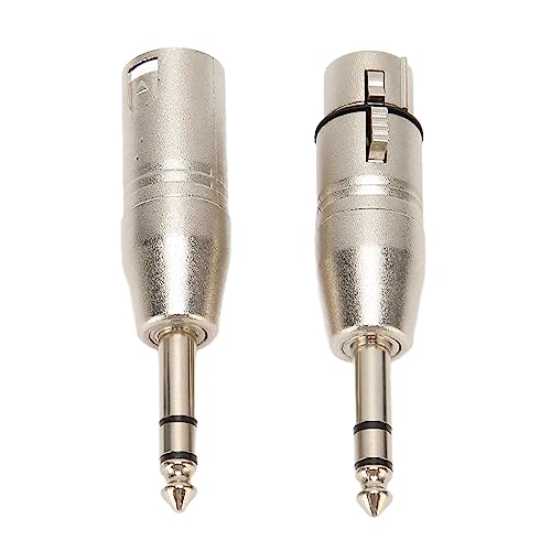 2pcs 1/4 Zoll TRS zu XLR -Adapter -Stereo -Stereo -Soundanschluss für Mixer, Mikrofone, Verstärker und Mehr von Matybobe