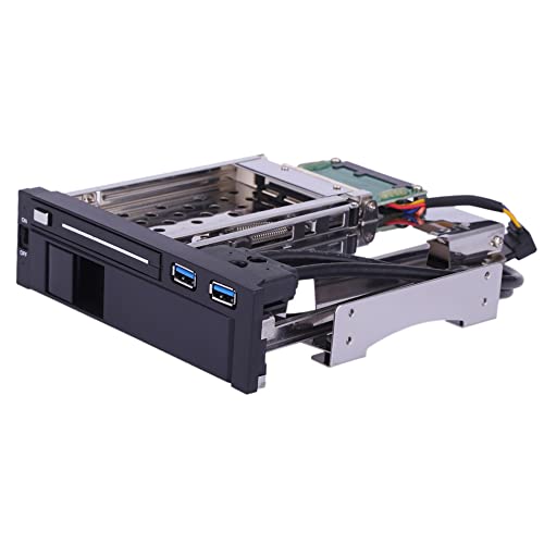 Dual Bay 3,5 2,5 Zoll III Festplatte HDD SSD -Tablett Caddy Interne Mobilregalregal -Gehäuse -Dockingstation mit USB 3.0 Port Hot Swap (Keine Festplatte enthalten) von Matybobe