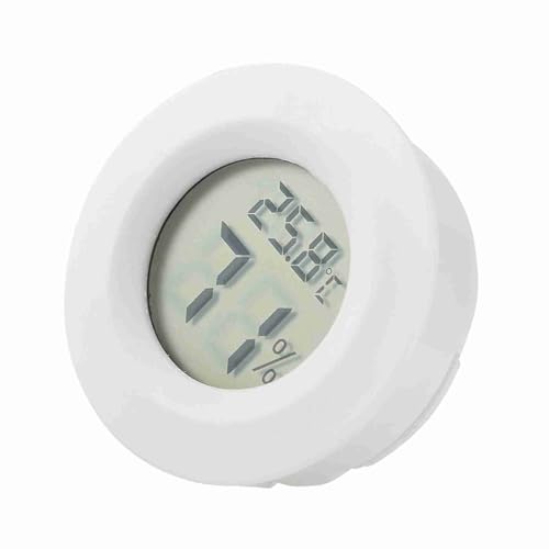 LCD Digital Thermometer Hygrometer Mini -Rundtemperaturfeuchtigkeitsmesser (Weiß) von Matybobe