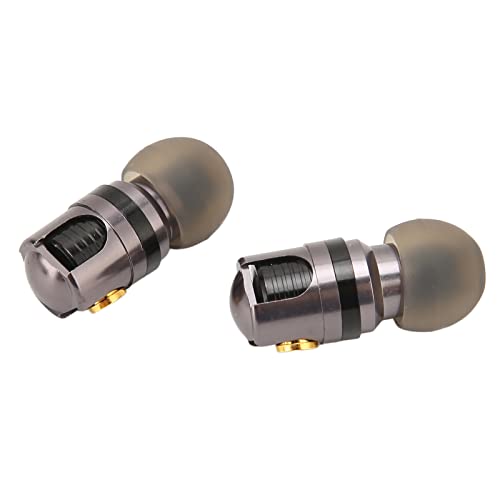 MMCX -Ohrhörer 0,4 -Zoll Dynamic Drive Deep HiFi Bass Earphone für SE215 SE315 SE425 SE535 SE846 Black Metall Shell von Matybobe