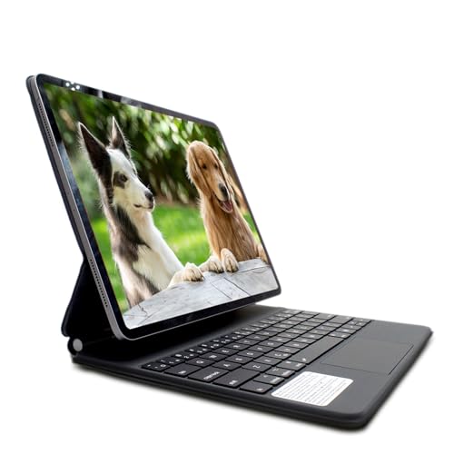 Magic Keyboard Multi -funktionaler Trackpad Back Ligeless BT Verbindung Langer Akkulaufleben Voller Schutz für Pro 12,9 Zoll Tastatur (12,9 Zoll) von Matybobe