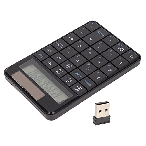 Matybobe Drahtlose Number Pad Taschen Rechner Funktion 29 Tasten 2,4 GHz Ergonomisches Design Drahtloser USB-Stecker und Spielen Numerische Tastatur Universal Matybobe Drahtlose Number Pad Taschen Rechner Funktion 29 Tasten 2,4 GHz Ergonomisches Design Drahtloser USB-Stecker und Spielen Numerische Tastatur Universal von Matybobe