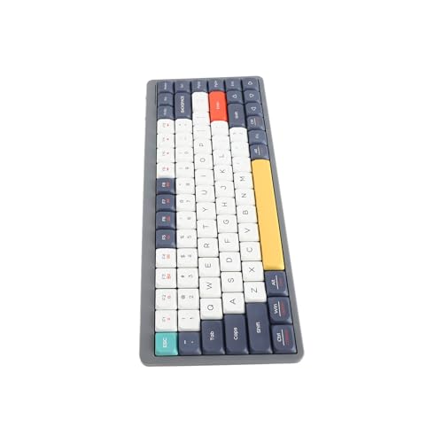 Matybobe Kabellose Mechanische Tastatur, Schlankes Design, Low-Profile-Layout, RGB-Lichteffekt (LGY-bl) von Matybobe