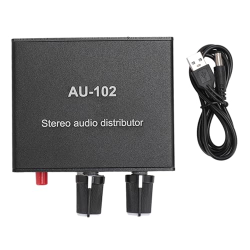 Stereo -Soundverstärker -Steuerbox 2 Kanal Stereoverteilung 3,5 Mm Schwarz von Matybobe