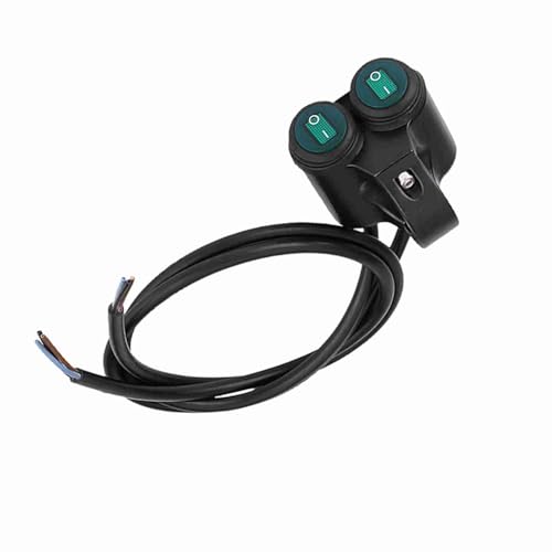 Universal Motorcycle -Lenkerschalter -Lenker -Scheinwerfer -Bremsnebel -Leuchten Horn -Steuertaste -Schalter Aluminium -Legierung 12V 10A 4 Modelle A/B/C/D 22mmmm (Ein Typ) von Matybobe