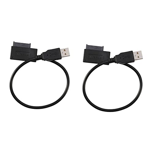 Mauedest 2 x Konverter USB 2.0 auf Mini SATA II 7 + 6 13-polig für Laptop Cd-Rom-Laufwerk Slimline Mauedest 2 x Konverter USB 2.0 auf Mini SATA II 7 + 6 13-polig für Laptop Cd-Rom-Laufwerk Slimline von Mauedest