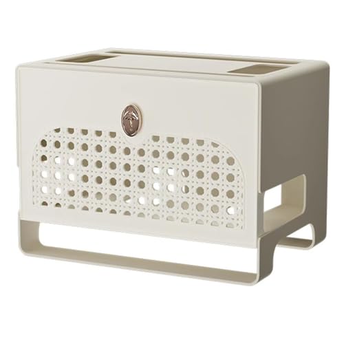 Mauedest Kabelmanagementbox für Steckdosen, Router, TV-Kabel, USB-Hub – Multifunktionaler Kabel-Organizer mit Panel-Design A von Mauedest