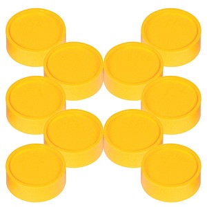 10 MAUL Magnete gelb Ø 3,4 x 1,4 cm von Maul