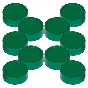 10 MAUL Magnete grün Ø 3,4 x 1,4 cm von Maul