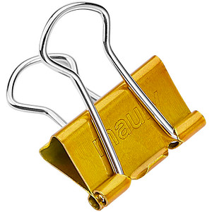 12 MAUL Foldbackklammern gold 1,9 cm von Maul