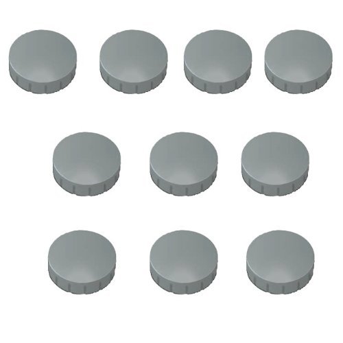 30x Magnete, Grau Ø 32mm, Haftmagnete für Whiteboard, Kühlschrankmagnet, Magnettafel, Magnetwand, Magnet Rund von Maul