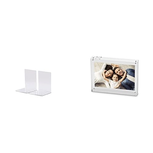 Buchstütze aus Acryl (2er Pack) + Bilderrahmen MAULstyle aus Acryl von Maul
