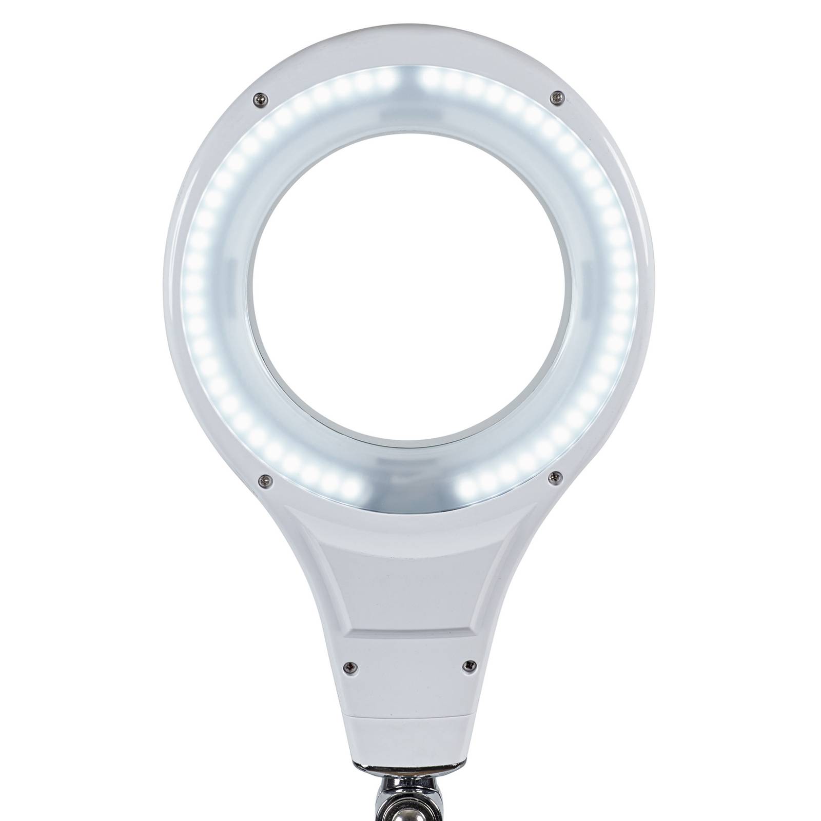 LED-Arbeitsplatzleuchte MAULmakro, weiß, 46 cm, Standfuß LED-Arbeitsplatzleuchte MAULmakro, weiß, 46 cm, Standfuß von Maul