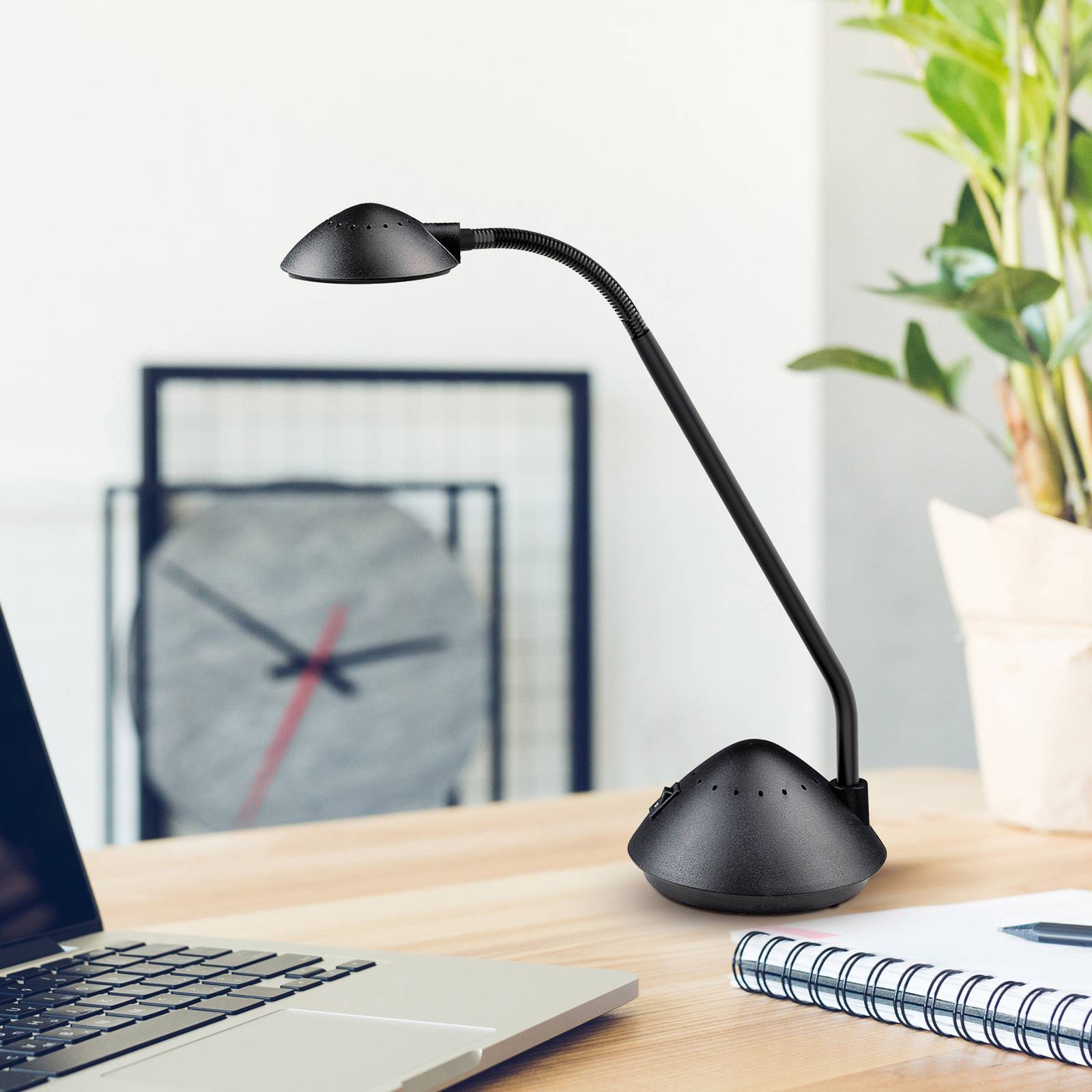 LED-Tischleuchte MAULarc, schwarz, Höhe 38 cm, flexibel LED-Tischleuchte MAULarc, schwarz, Höhe 38 cm, flexibel von Maul