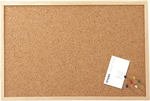 MAUL Pinnwand 40x60cm (HxB) | Pinnfähige Korkplatte | Pinnwand Kork für Quer- oder Hochformat | Board mit stabilem Holzrahmen | Inklusive Befestigungsmaterial und Pinnnadeln | Braun MAUL Pinnwand 40x60cm (HxB) | Pinnfähige Korkplatte | Pinnwand Kork für Quer- oder Hochformat | Board mit stabilem Holzrahmen | Inklusive Befestigungsmaterial und Pinnnadeln | Braun von Maul