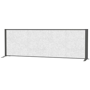 MAUL Akustik-Tischtrennwand MAULconnecto 9852689, hellgrau 160,0 x 50,0 cm von Maul