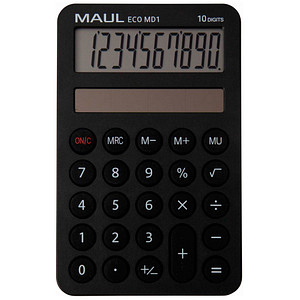 MAUL ECO MD 1 Taschenrechner schwarz MAUL ECO MD 1 Taschenrechner schwarz von Maul