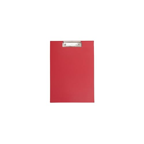 MAUL Klemmbrett A4 MAULpoly | Schreibbrett aus Karton mit PP Folienüberzug | Clipboard zum Aufhängen | Moderner Klemmer zur Aufbewahrung von Papier | Für Büro, Küche und Werkstatt | Rot MAUL Klemmbrett A4 MAULpoly | Schreibbrett aus Karton mit PP Folienüberzug | Clipboard zum Aufhängen | Moderner Klemmer zur Aufbewahrung von Papier | Für Büro, Küche und Werkstatt | Rot von Maul
