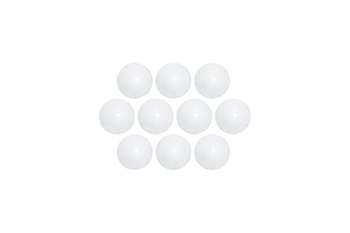 MAUL Kugel Magnet Ø 30 mm (10 Stück) | Starke Magnete für Whiteboard, Magnettafel und Kühlschrank | Magnet klein mit 0,6 kg Haftkraft | Magnete mit Hochglanz Oberfläche | Weiß von Maul