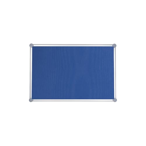 MAUL | Pinnwand mit Aluminiumrahmen | Stoffbezug | blau | BxH 1200 x 900 mm von Maul