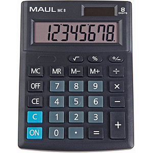 MAUL MC 8 Tischrechner schwarz von Maul
