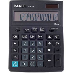 MAUL MXL 12 Tischrechner schwarz von Maul
