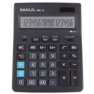 MAUL MXL 16 Tischrechner schwarz von Maul