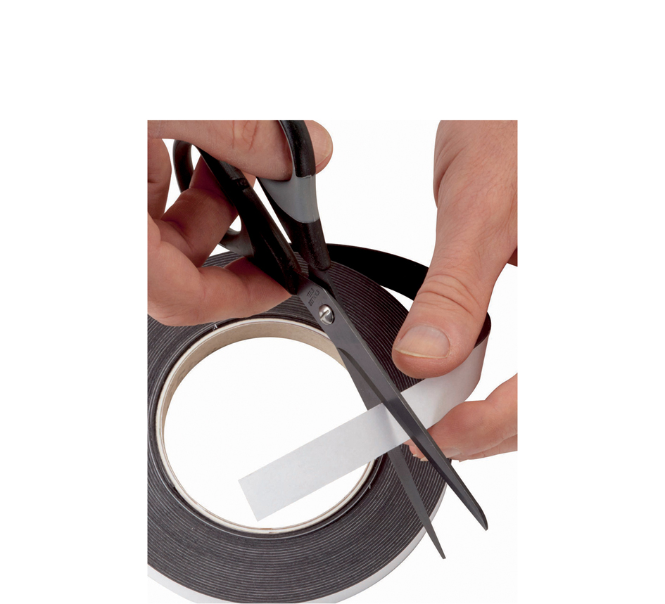 MAUL Magnetband, 20 mm x 10 m, Dicke: 1 mm, weiß von Maul