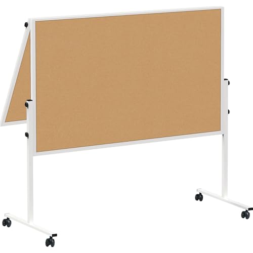 MAUL Moderationstafel MAULsolid 150x120 cm | Klappbare Pinnwand mit beidseitiger Nutzung | Pinnwand Kork für Moderationskarten, Pinnnadeln | Tafel für Büro, Schule, Universität | Kork von Maul