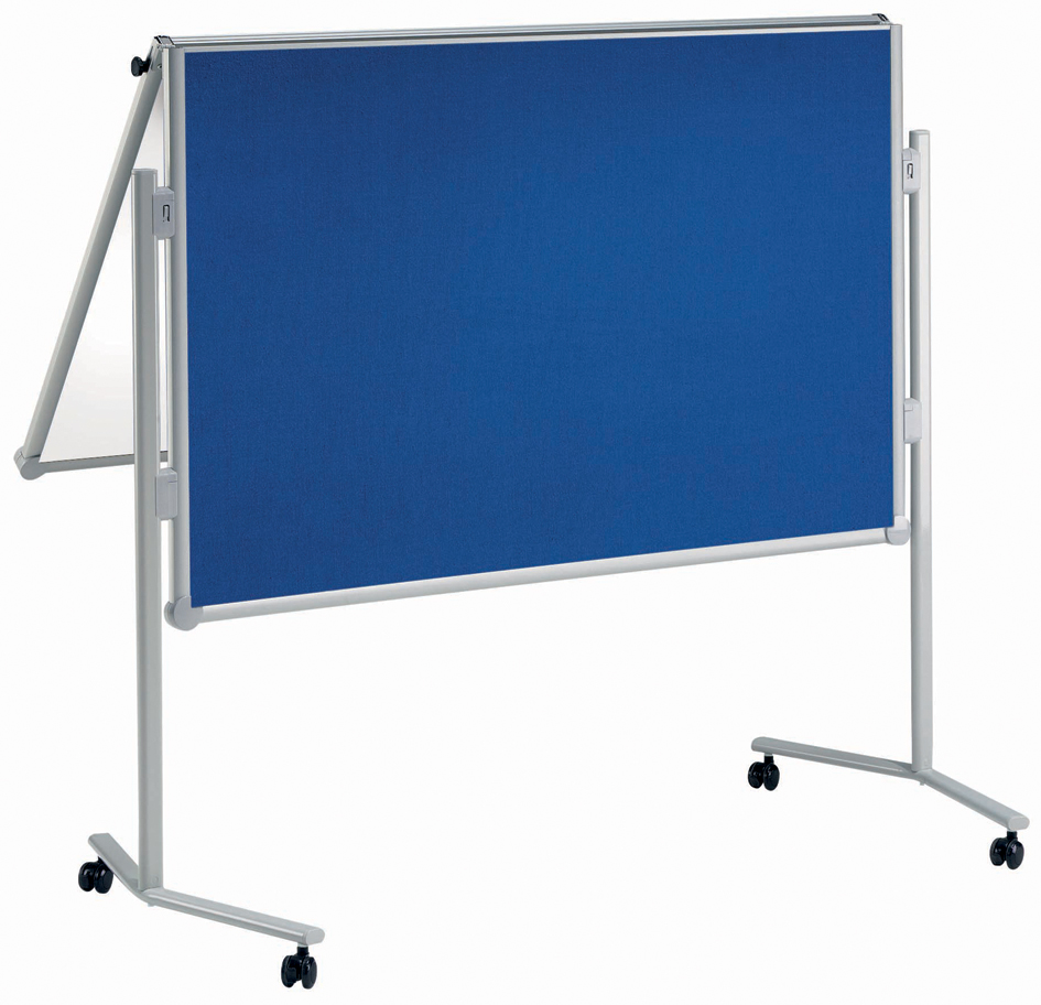 MAUL Moderationstafel professionell, klappbar, blau/Weißwand von Maul