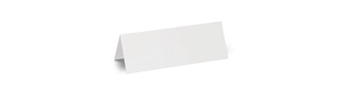 MAUL Namensschilder 21 x 7,5 cm (100 Stück) | Namensschild aus Karton für Schreibtisch, Seminare und Workshops | Beschriftbar mit Kugelschreiber, Marker, Stift | Beidseitig verwendbar | Weiß von Maul