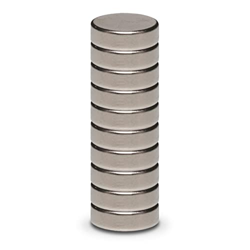 MAUL Neodym-Scheibenmagnet – flacher Magnet mit hoher Haftkraft für einen vielseitigen Einsatz – Magnet rund mit elegantem und modernem Design – Ø 10 x 3 mm – 10er Pack – hellsilber MAUL Neodym-Scheibenmagnet – flacher Magnet mit hoher Haftkraft für einen vielseitigen Einsatz – Magnet rund mit elegantem und modernem Design – Ø 10 x 3 mm – 10er Pack – hellsilber von Maul