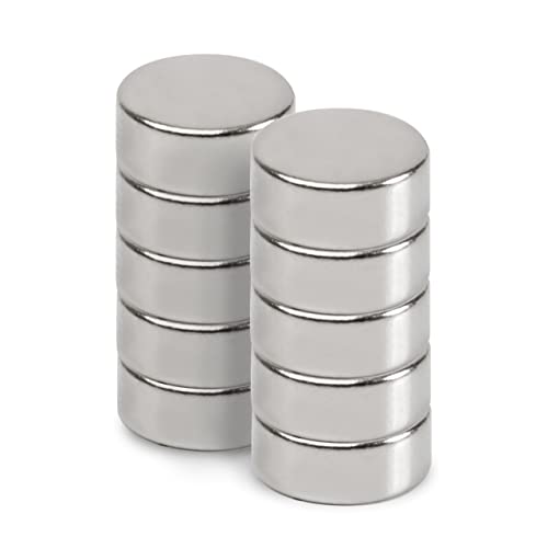 MAUL Neodym-Scheibenmagnet – flacher Magnet mit hoher Haftkraft für einen vielseitigen Einsatz – Magnet rund mit elegantem und modernem Design – Ø 8 x 3 mm – 10er Pack – hellsilber MAUL Neodym-Scheibenmagnet – flacher Magnet mit hoher Haftkraft für einen vielseitigen Einsatz – Magnet rund mit elegantem und modernem Design – Ø 8 x 3 mm – 10er Pack – hellsilber von Maul