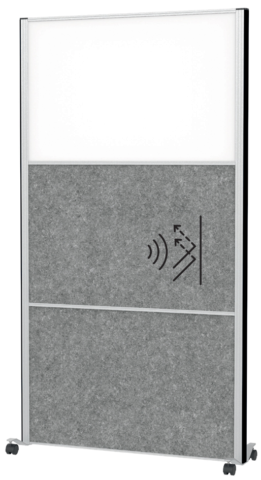 MAUL Stellwandsystem MAULconnecto, 2x Akustik/1x Whiteboard von Maul