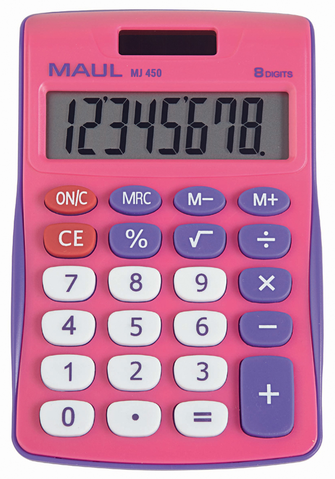 MAUL Tischrechner MJ 450, 8-stellig, pink von Maul