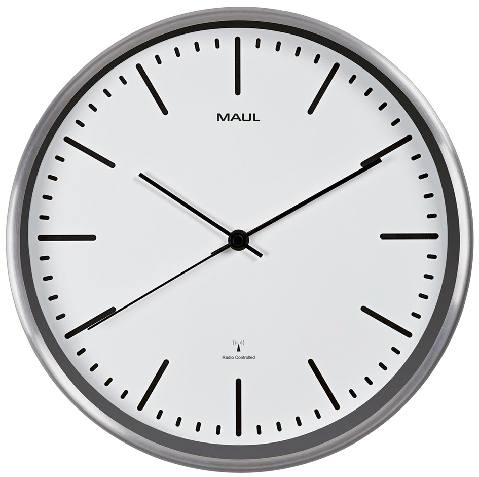 MAUL Wanduhr/Funkuhr MAULfly, Durchmesser: 300 mm, weiß MAUL Wanduhr/Funkuhr MAULfly, Durchmesser: 300 mm, weiß von Maul