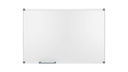 MAUL Whiteboard 2000 MAULpro 100 x 150 cm | Magnetische Wandtafel aus Aluminium mit Stiftablage für Whiteboard Marker | Trocken abwischbar | Kratzfeste Oberfläche | Quer- und Hochformat | Grau von Maul
