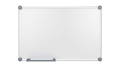 MAUL Whiteboard 2000 MAULpro 60 x 90 cm | Magnetische Wandtafel aus Aluminium mit Stiftablage für Whiteboard Marker | Trocken abwischbar | Kratzfeste Oberfläche | Quer- und Hochformat | Grau von Maul
