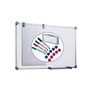 MAUL Whiteboard 2000 MAULpro Komplett-Set 120,0 x 90,0 cm weiß kunststoffbeschichteter Stahl von Maul