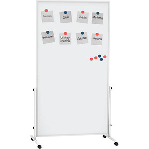 MAUL mobiles Whiteboard easy2move 100,0 x 180,0 cm weiß kunststoffbeschichteter Stahl von Maul