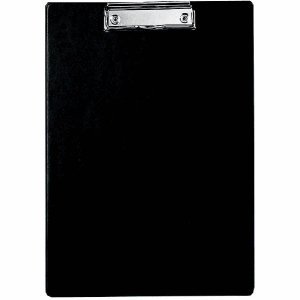 Maul 12 x Schreibplatte A4 mit Folienüberzug + 2 Neodym-Magnete schwarz von Maul
