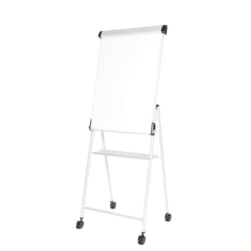 Maul Flipchart MAULpro 69x100,5cm | Stabiles Whiteboard mit Vierbeingestell und 4 feststellbaren Rollen | Höhenverstellbare Magnettafel mit Blockhalter und Ablageschale für Marker | Silber Maul Flipchart MAULpro 69x100,5cm | Stabiles Whiteboard mit Vierbeingestell und 4 feststellbaren Rollen | Höhenverstellbare Magnettafel mit Blockhalter und Ablageschale für Marker | Silber von Maul