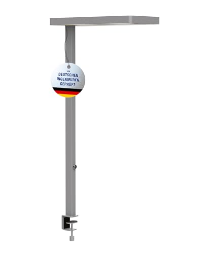 Maul LED-Klemmleuchte MAULjaval sensor | Dimmbare Arbeitsplatzleuchte mit Klemmfuß fürs Büro | Energiesparende und komfortable Lampe mit Tischklemme mit 4000K Farbtemperatur | Silber Maul LED-Klemmleuchte MAULjaval sensor | Dimmbare Arbeitsplatzleuchte mit Klemmfuß fürs Büro | Energiesparende und komfortable Lampe mit Tischklemme mit 4000K Farbtemperatur | Silber von Maul