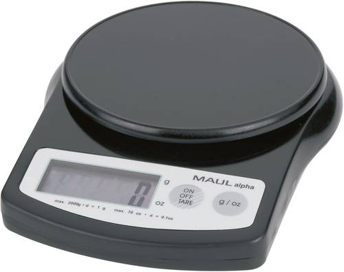 Maul MAULalpha 2000G 16420-90 Briefwaage Wägebereich (max.) 2kg Ablesbarkeit 1g batteriebetrieben S von Maul