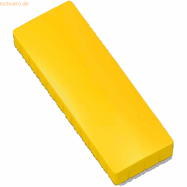 Maul Magnet Solid 54x19 mm 1 kg Haftkraft 10 Stück gelb von Maul
